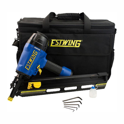 Pneumatic 34 degrees Clipped Head Framing Nailer with Padded Bag - Super Arbor