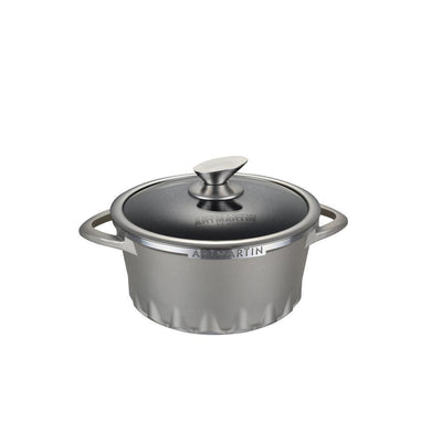 8.7 in ARTMARTIN Non-Stick Ceramic Coated Stockpot and Glass Lid Induction Bottom - Super Arbor