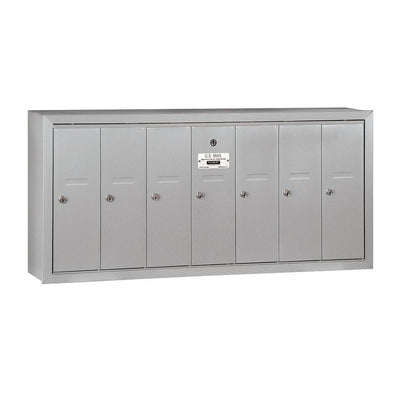 3500 Series Aluminum Surface-Mounted Private Vertical Mailbox with 7 Door - Super Arbor